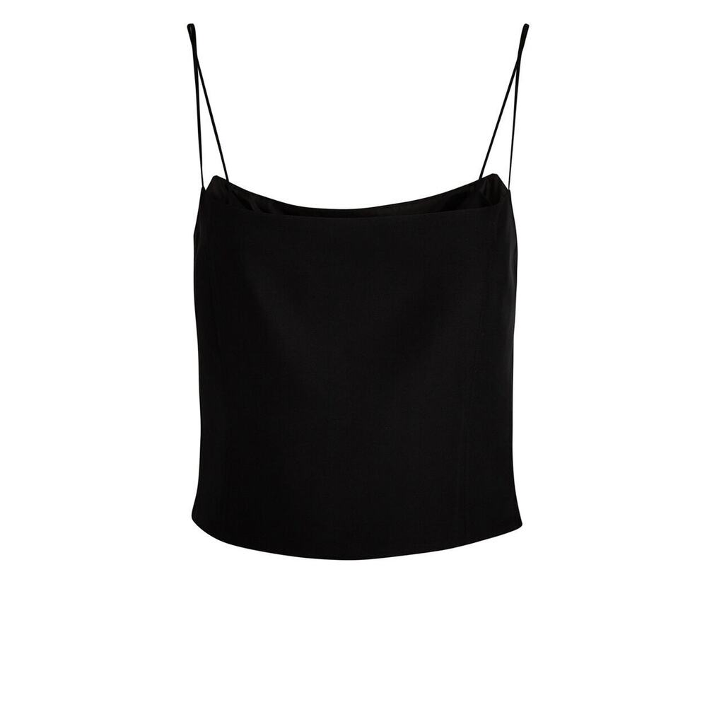 Gauge81 Sakai Silk Crop Top - S - Black (DZBIgv) - Picture 1 of 7